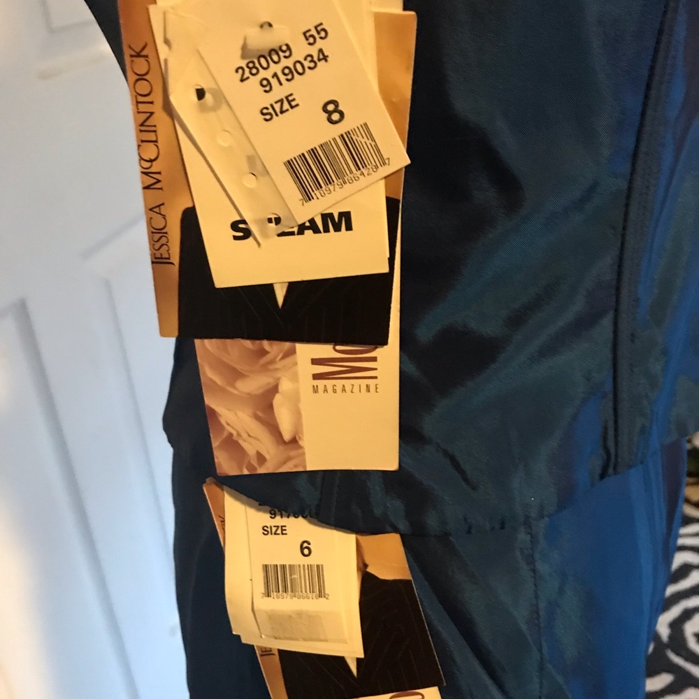 “Jessica McClintock” Blue Iridescent 2-Piece! - Picture 4 of 5